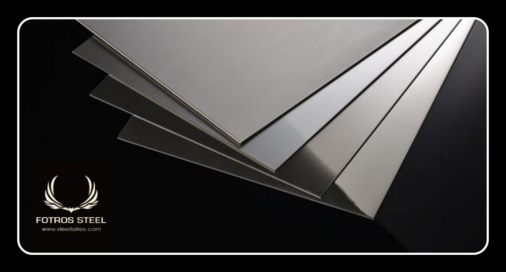 ورق استیل دانه گندمی (استیل طرحدار)